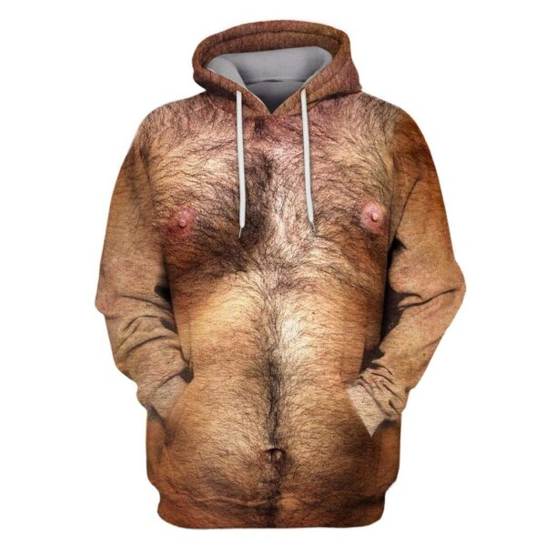 Hairy Man Custom T-shirt - Hoodies Apparel HD-GH20077 3D Custom Fleece Hoodies Hoodie S 