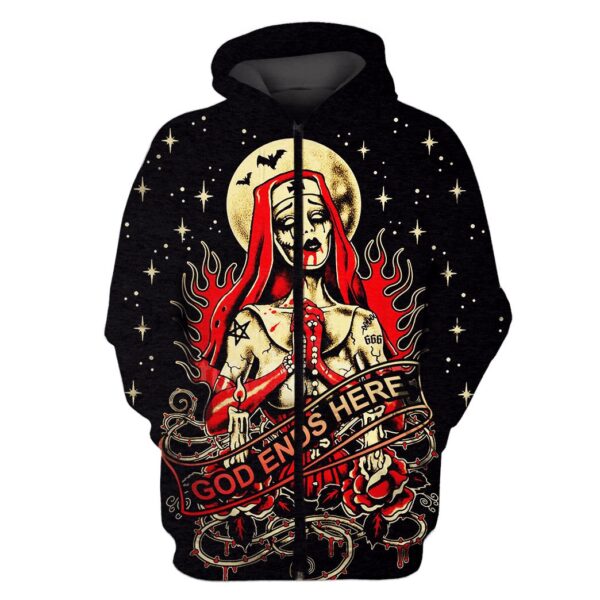 HALLOWEEN Ghost Hoodies T-Shirt Apparel HL101131 3D Custom Fleece Hoodies Zip Hoodie S