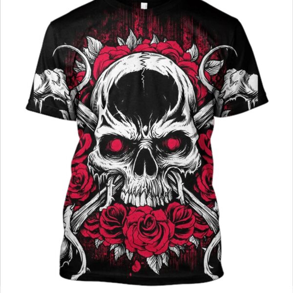 HALLOWEEN Skull Hoodies - T-Shirt Apparel HL101124 3D Custom Fleece Hoodies T-Shirt S 