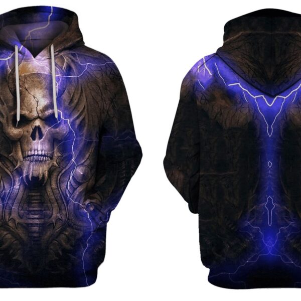 HALLOWEEN Skull Hoodies - T-Shirt Apparel HL101125 3D Custom Fleece Hoodies 