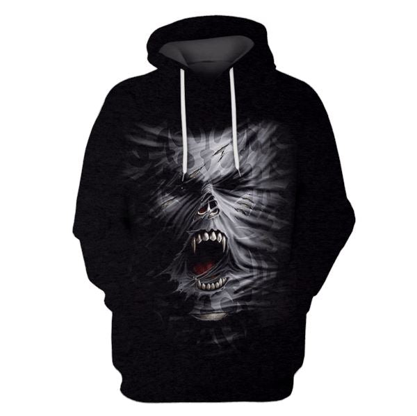 HALLOWEEN Skull Hoodies - T-Shirt Apparel HL101139 3D Custom Fleece Hoodies Hoodie S 