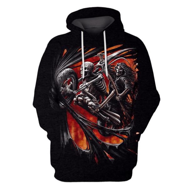 HALLOWEEN Skull Hoodies - T-Shirt Apparel HL101140 3D Custom Fleece Hoodies Hoodie S 