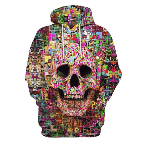 HALLOWEEN Skull Hoodies - T-Shirt Apparel HL101143 3D Custom Fleece Hoodies Hoodie S 