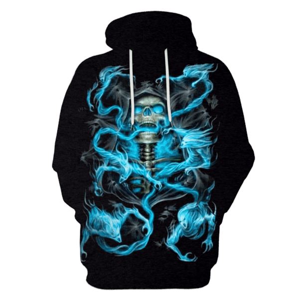 HALLOWEEN Skull Hoodies - T-Shirt Apparel HL101145 3D Custom Fleece Hoodies Hoodie S 