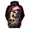 HALLOWEEN Skull Hoodies - T-Shirt Apparel HL101155 3D Custom Fleece Hoodies Hoodie S 