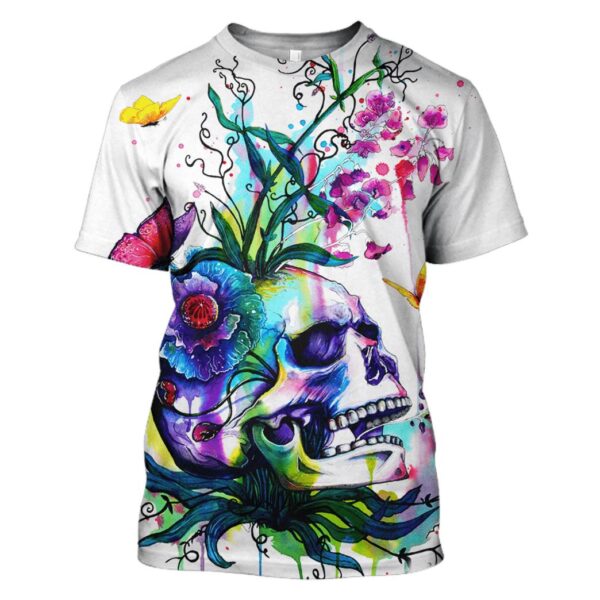 Halloween Skull Hoodies - T-Shirts Apparel WL110112 3D Custom Fleece Hoodies T-Shirt S 