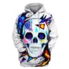 Halloween Skull Hoodies - T-Shirts Apparel WL110114 3D Custom Fleece Hoodies Hoodie S 
