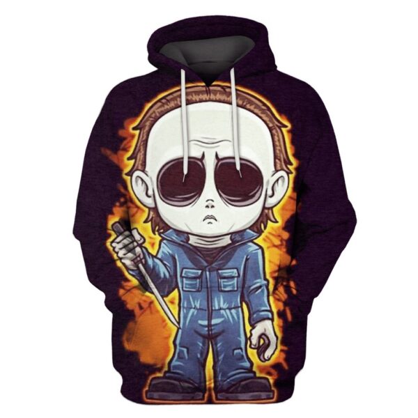 Halloween The Chibi of Michael Myers Hoodies - T-Shirts Apparel MV110204 3D Custom Fleece Hoodies Hoodie S 