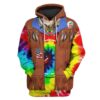 Hippie Custom T-shirt - Hoodies Apparel HD-GH1106190 3D Custom Fleece Hoodies Hoodie S 
