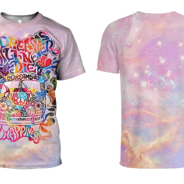 Hippie Happy Hoodies - T-Shirts Apparel HP110135 3D Custom Fleece Hoodies 