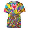 Hippie Musician Hoodies - T-Shirts Apparel HP110138 3D Custom Fleece Hoodies T-Shirt S 