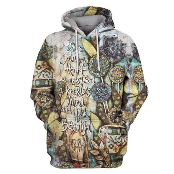 Hippie Quote Hoodies - T-Shirts Apparel HP110133 3D Custom Fleece Hoodies Hoodie S 