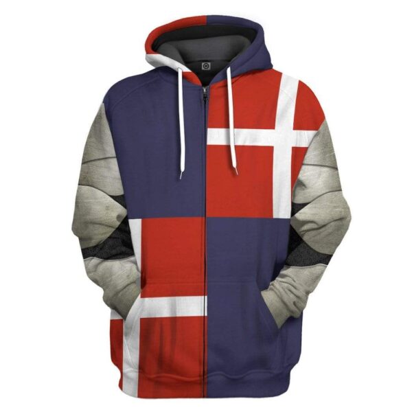 Historical Medieval Armor Costume Hoodie Apparel GN10089 3D Custom Fleece Hoodies Zip Hoodie S 