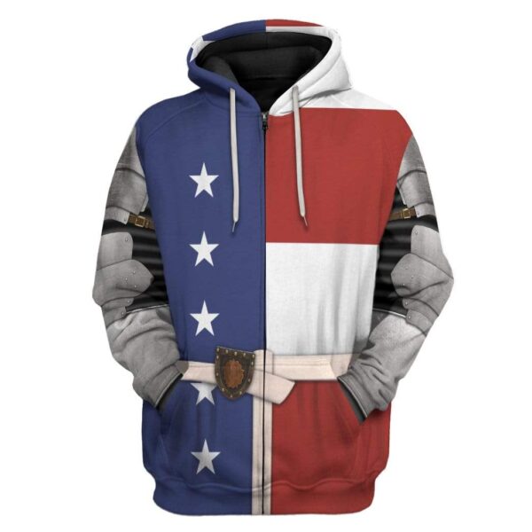 Historical Medieval Armor Ursus Fight Club Costume Hoodie Apparel GN10088 3D Custom Fleece Hoodies Zip Hoodie S 