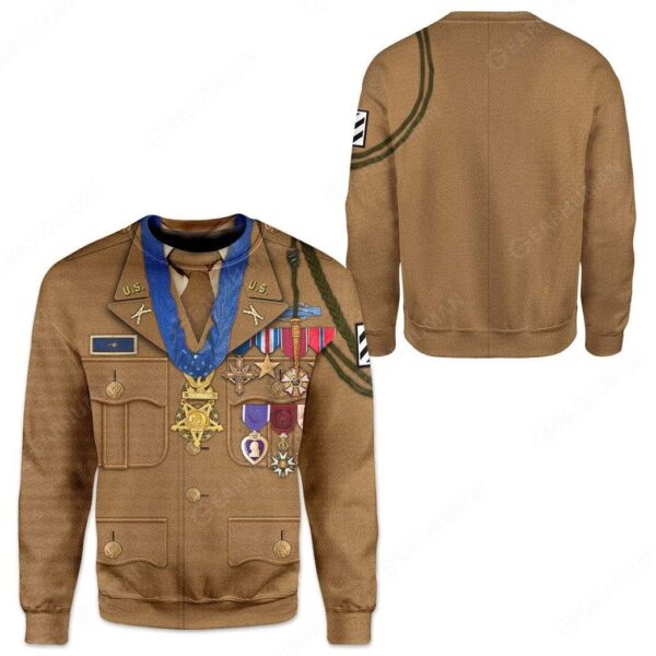 Hoodie Custom Audie Murphy Apparel HD-DT2391901 3D Custom Fleece Hoodies 