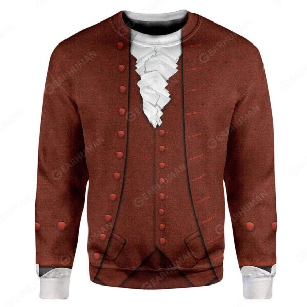 Hoodie Custom Benjamin Franklin Apparel HD-DT3081919 3D Custom Fleece Hoodies Long Sleeve S 