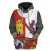 Hoodie Custom Castile And Le??n Armor Apparel H15109 3D Custom Fleece Hoodies Hoodie S 
