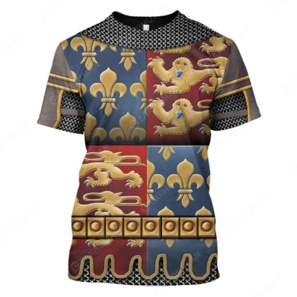 Hoodie Custom Edward III of England Apparel HD-AT11101903 3D Custom Fleece Hoodies T-Shirt S 