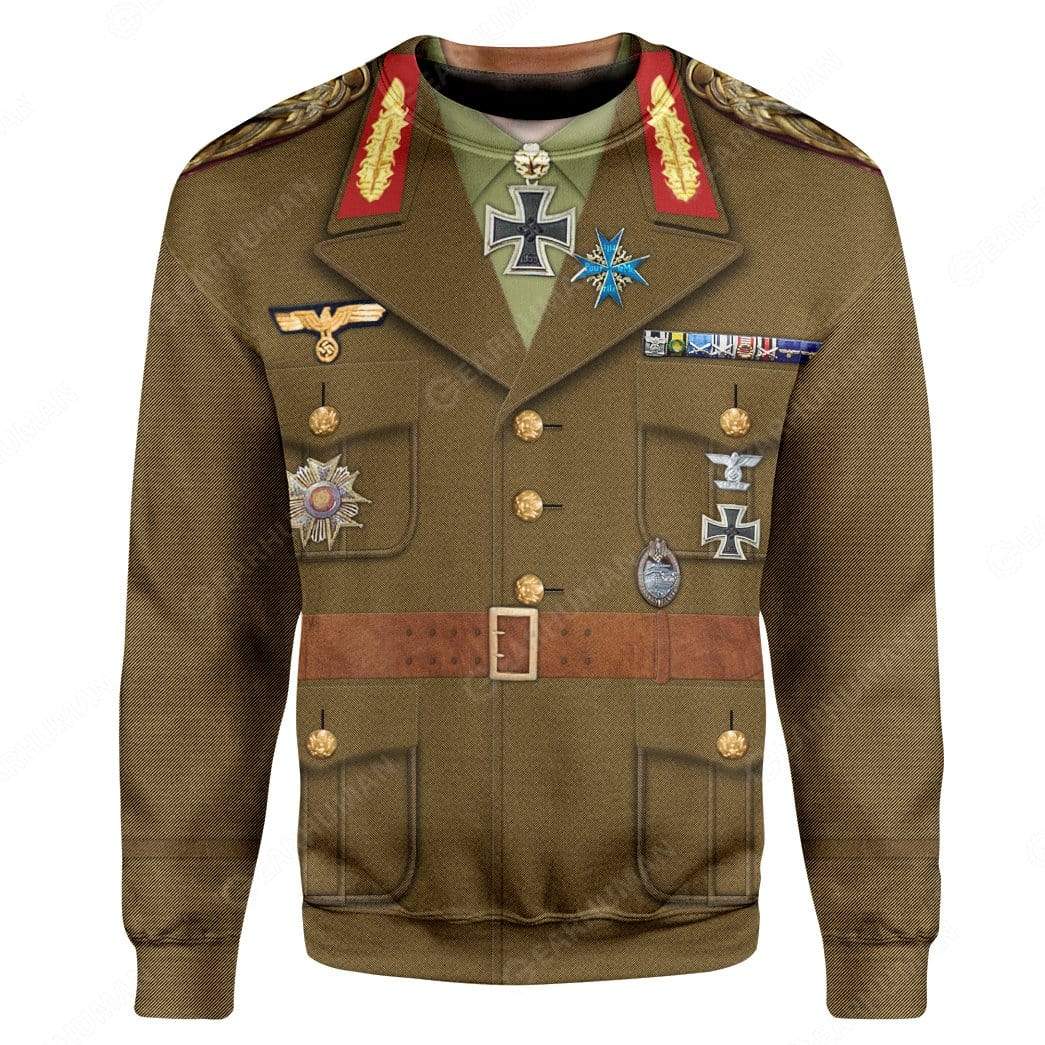 Hoodie Custom Erwin Rommel Apparel HD-DT1991902 3D Custom Fleece Hoodies Long Sleeve S 