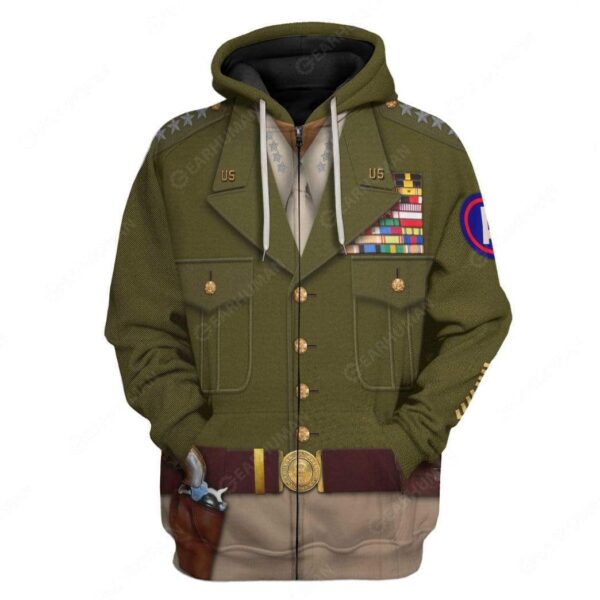 Hoodie Custom George Smith Patton Apparel HD-DT1991913 3D Custom Fleece Hoodies Zip Hoodie S 
