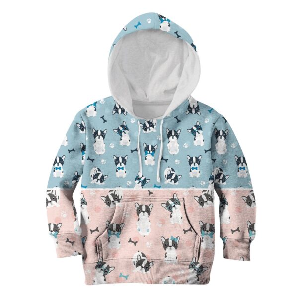 Pull Dog And His Bones Custom Hoodies T-shirt Apparel HD-PET110330K kid 3D apparel Kid Hoodie S/6-8 