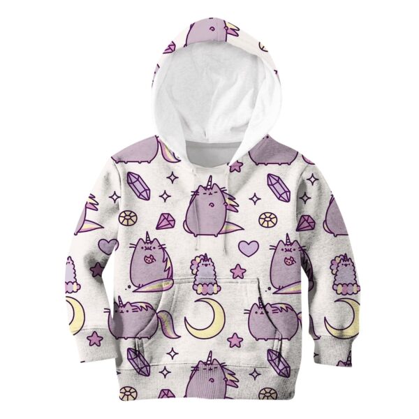 Pusheen Cat Unicorn Custom Hoodies T-shirt Apparel HD-UNI110157K kid 3D apparel Kid Hoodie S/6-8 