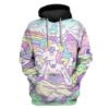 Rainbow Unicorn Custom T-shirt - Hoodies Apparel HD-GH20358 3D Custom Fleece Hoodies Hoodie S 
