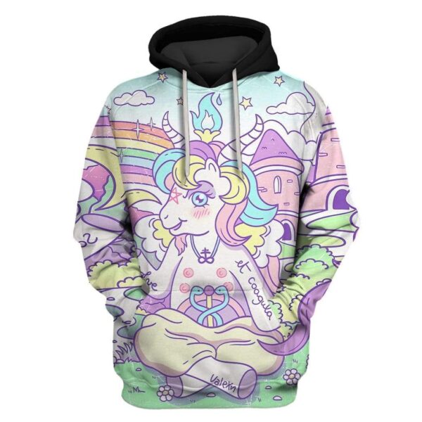 Rainbow Unicorn Custom T-shirt - Hoodies Apparel HD-GH20358 3D Custom Fleece Hoodies Hoodie S 