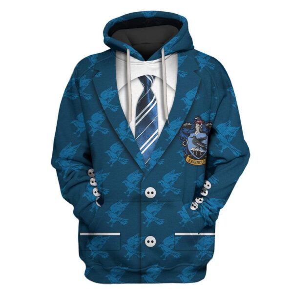 Ravenclaw House Custom T-shirt - Hoodies Apparel HD-MV111340 3D Custom Fleece Hoodies Hoodie S 