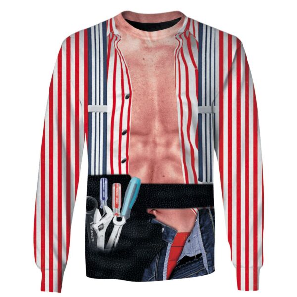 REPAIRER Custom T-shirt - Hoodies Apparel HD-JOB110109 3D Custom Fleece Hoodies Long Sleeve S 