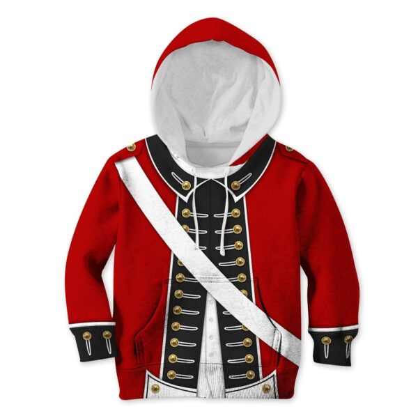 REVOLUTIONARY WAR UNIFORM Kid Custom Hoodies T-shirt Apparel HD-GH110502K kid 3D apparel Kid Hoodie 2XS/3-4 