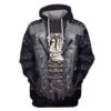 Rock Metal Vampire Biker Custom T-shirt - Hoodies Apparel HD-UGL110186 3D Custom Fleece Hoodies Hoodie S 