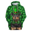 Rottweiler Custom T-shirt - Hoodies Apparel HD-PET110422 3D Custom Fleece Hoodies Hoodie S 