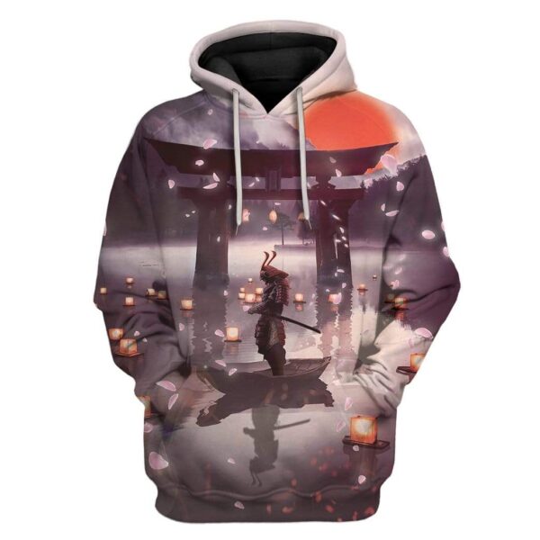 Samurai In The Night Custom T-Shirts Hoodies Apparel JP-TA2512195 3D Custom Fleece Hoodies Hoodie S 