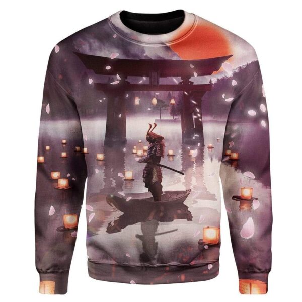 Samurai In The Night Custom T-Shirts Hoodies Apparel JP-TA2512195 3D Custom Fleece Hoodies Long Sleeve S 