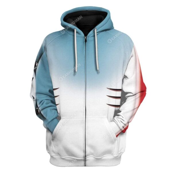 SHARK T-Shirts Hoodies Apparel HD-QM2611197 3D Custom Fleece Hoodies Zip Hoodie S 