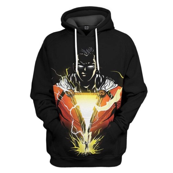 Shazam Custom T-shirt - Hoodies Apparel HD-MV111392 3D Custom Fleece Hoodies Hoodie S 