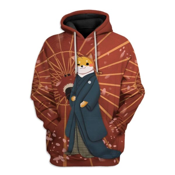 Shiba Inu In Kimono Custom T-Shirts Hoodies Apparel DG-TA0801201 3D Custom Fleece Hoodies Hoodie S 