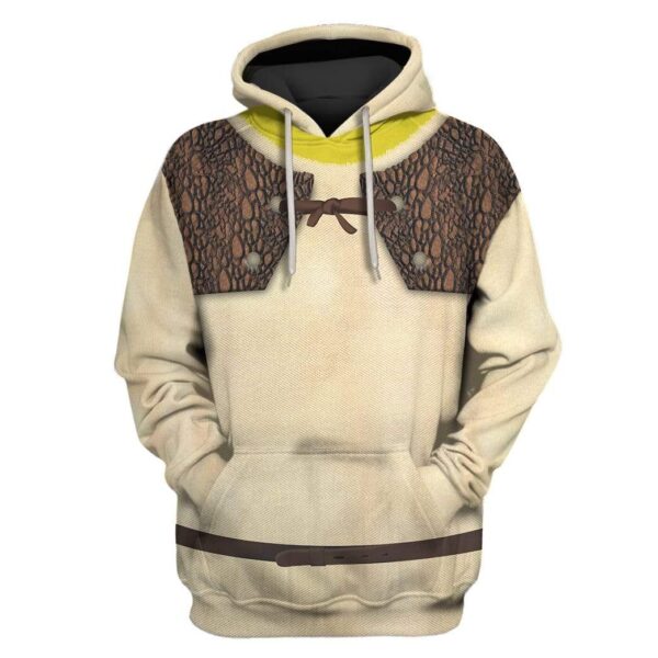 Shrek Costume Custom T-shirt - Hoodies Apparel HD-GH20505 3D Custom Fleece Hoodies Hoodie S 