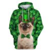 Siamese Custom T-shirt - Hoodies Apparel HD-PET110429 3D Custom Fleece Hoodies Hoodie S 