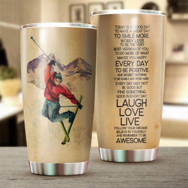 Alternative view of Gearhumans Skiing - Tumbler Cup