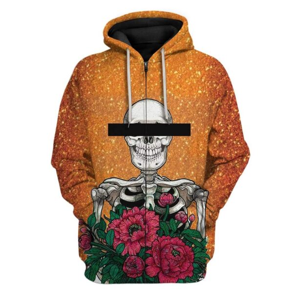 Skull Parasite Custom T-Shirts Hoodies Apparel SK-TA1501203 3D Custom Fleece Hoodies Zip Hoodie S 