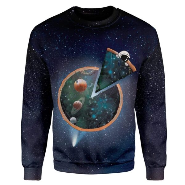 Sleeping Astronaut On Galaxy Pizza Custom T-Shirts Hoodies Apparel GL-TA1401203 3D Custom Fleece Hoodies 
