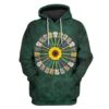 Snowflower and Guitars Custom T-shirt - Hoodies Apparel HD-GH1106162 3D Custom Fleece Hoodies Hoodie S 
