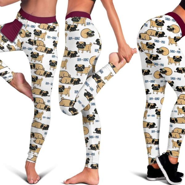 Snug As A Pug Legging Apparel DG-AT1112192 Leggings 