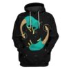 Space Giraffes Custom T-shirt - Hoodies Apparel HD-GH20362 3D Custom Fleece Hoodies Hoodie S 