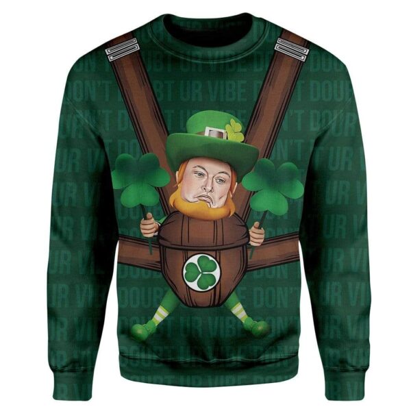 St Patrick Baby Elon Musk DonŸ??t Doubt ur Vibe Custom T-Shirts Hoodies Apparel HD-AT0502203 3D Custom Fleece Hoodies Long Sleeve S 