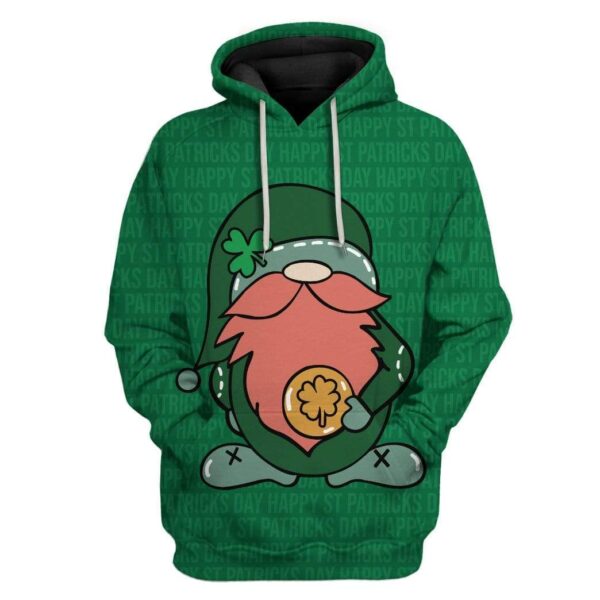 St Patrick Gnome Custom T-Shirts Hoodies Apparel HD-AT1601202 3D Custom Fleece Hoodies Hoodie S 