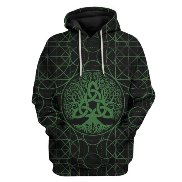 St Patrick Tree Of Life Custom T-Shirts Hoodies Apparel HD-QM3101204 3D Custom Fleece Hoodies Hoodie S 