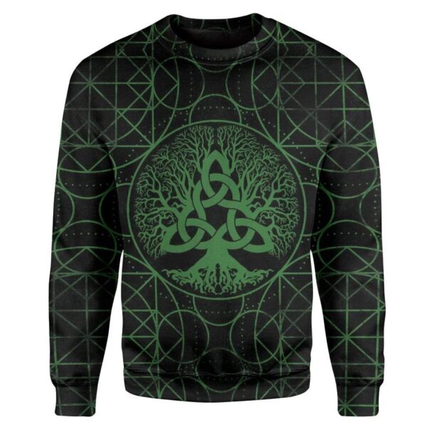 St Patrick Tree Of Life Custom T-Shirts Hoodies Apparel HD-QM3101204 3D Custom Fleece Hoodies Long Sleeve S 